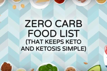 Zero Carb Food List that Keeps Keto and Ketosis Simple