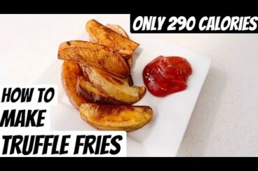 HOW TO MAKE TRUFFLE FRIES! ONLY 290 CALORIES! (low calorie + vegan recipes + soothing voice)
