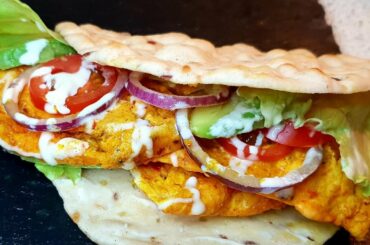 Healthy chicken flatbread|UK Asian cooking with Noreen|Chicken recipes