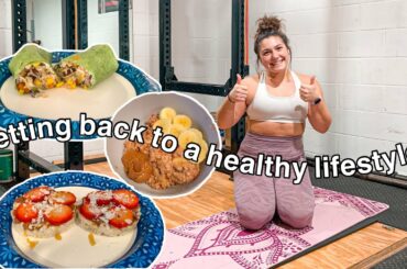 how to get back to a healthy lifestyle: healthy meals & workouts