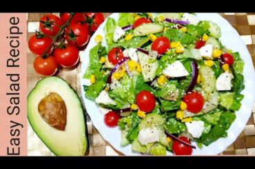 Easy Greek Salad Recipe || Super Healthy and Delicious Salad Recipe