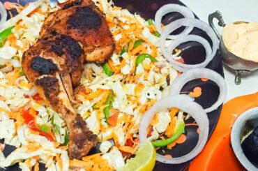 Grilled Chicken with Salad|Healthy Recipes|Weight loss Easy Dressing |Spicy Grilled Chicken Salad