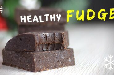 Easy Fudge Recipe (HEALTHY with ONLY 4 INGREDIENTS)