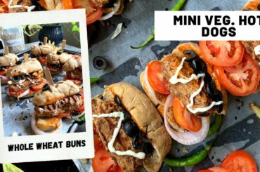 Whole Wheat Mini Veg. Hot Dog | Veg. Hot Dogs | Healthy Snacks Recipes | Kids Snacks