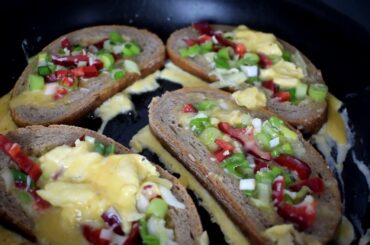 Healthy recipes for weight loss #16 Omelette in bread pockets