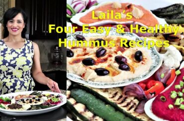 How to make Hummus!  Four Easy & Healthy Homemade Hummus Recipes!