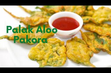 How to make Palak Pakoda |  Palak Pakoda recipe | crispy Evening Snacks | Aloo Palak Pakora #shorts