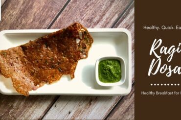Quick Ragi Dosa | Quick and Healthy Breakfast Recipe #shorts #youtubeshorts