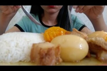 cooking healthy food pork eggs and tomatoes so delicious yummy eating