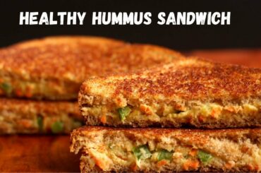 HEALTHY HUMMUS CHEESE SANDWICH! #shorts #shortsvideo
