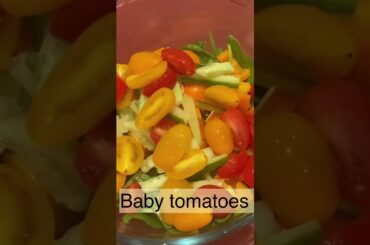 Healthy salad with garlic, lemon dressing#shorts