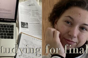 a productive weekend before finals! (studying, healthy meals, cleaning, and de-stressing)