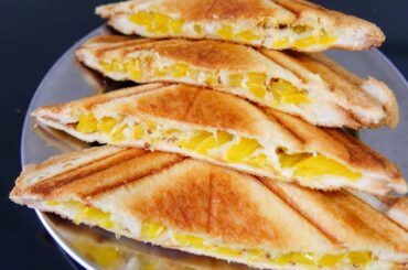 Yellow Bell Pepper Mustard Healthy Sandwich Maker Recipe