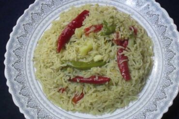 Cauliflower Bell Pepper Coconut Milk Rice / Dinner Recipes / Veg  Recipes / Cauliflower Recipes 648