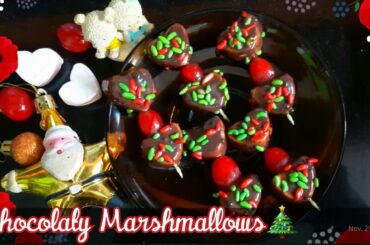 Chocolate Marshmallow|Marshmallows|Simple Christmas recipe|#shorts#youtubeshorts