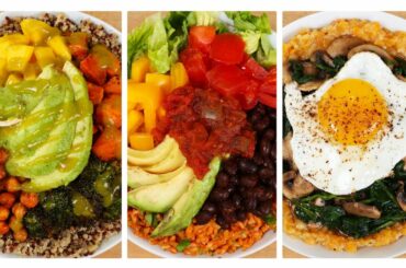 3 Healthy Power Bowls | Collab with Mind Over Munch