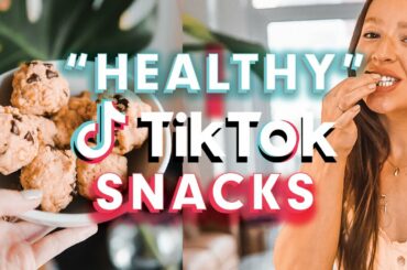 Testing 5 "healthy" TikTok snacks & recipes!