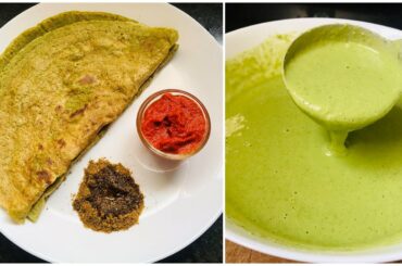 Protein Rich Dosa | Spinach Dosa | Immunity Dosa | Palak Dosa | Healthy Breakfast Recipes