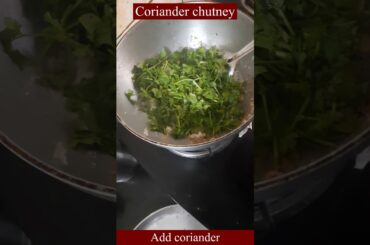 Simple and healthy Coriander chutney recipe #shorts #youtubeshorts #corianderchutney