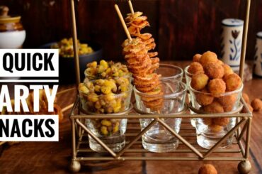 3 Amazing Party Snacks | Quick & Easy Recipe | Fun Recipe | Lockdown | Cook #withme