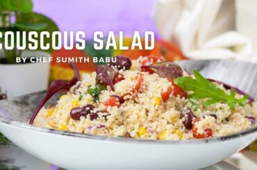 Couscous salad recipe for weight loss | Couscous chaat masala salad | Couscous recipe vegan