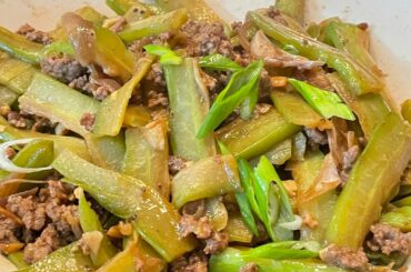 ADOBONG AMPALAYA WITH BEEF NA GINILING ( healthy and yummy recipe ) in 4k video