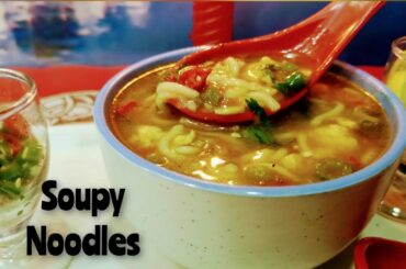 EASY AND QUICK NOODLES SOUP II HEALTHY SOUP RECIPE