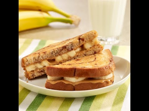 Grilled Sandwich – Peanut Butter + Banana | Healthy Recipe for Kids and Toddlers Grilled Sandwich - Peanut Butter + Banana | Healthy Recipe for Kids and Toddlers