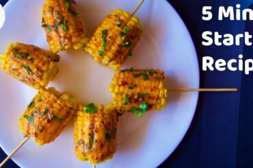 5 min Starter recipe, Best Chilli-Garlic Corn recipe, Winter special recipe,Quick Snacks recipe,alpa
