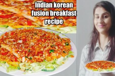 Indian Korean fusion breakfast recipe | easy, tasty & healthy breakfast recipe 4 all | fusion recipe