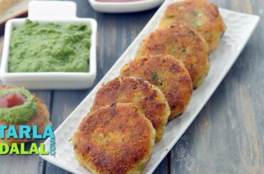 Bread Cutlets, Veg Shallow Fried Cutlets by Tarla Dalal