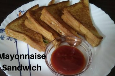 Mayonnaise Sandwich | Kids special | Veg Mayo-Peanut Butter Sandwich| Healthy Snacks Recipe