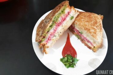 Healthy Trio Sandwich | Easiest Recipe Part 4 | Full Recipe In Hindi - Qainaat Creation