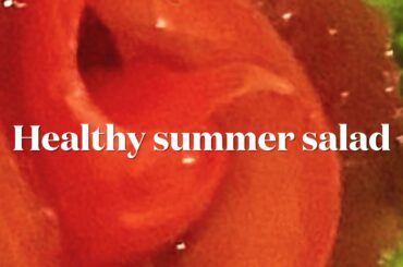 How to make quick healthy salad for summer //grilled breast chicken fillets