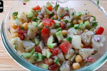 Potato Cucumber Salad | Quick and Healthy Salad recipe -Ani's Kitchen