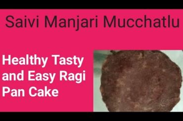 Healthy and tasty recipe for kids ||ragi banana pan cake || 5 minutes healthy recipe for babies