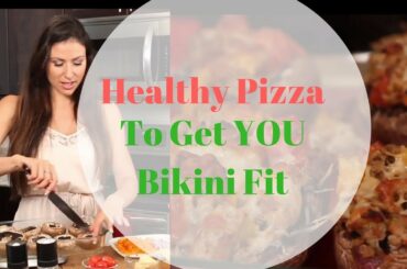 Bikini Fit Ground Turkey Recipes // Healthy Pizza // Portobello Pizza