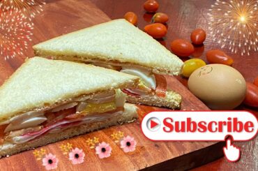 Easy sandwich recipe for breakfast//Easy snack recipe