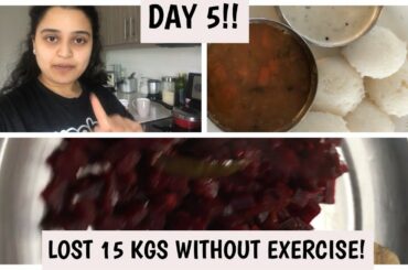 Day 5- WHAT I EAT IN A DAY TO LOSE WEIGHT, steamed beetroot curry, healthy weightloss recipes