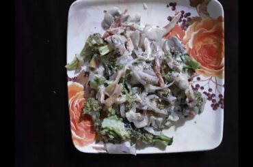 Healthy Salad Recipe  Brockley and Mushroom (In Marathi)