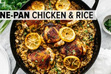CHICKEN & RICE | easy & healthy one-pan recipe