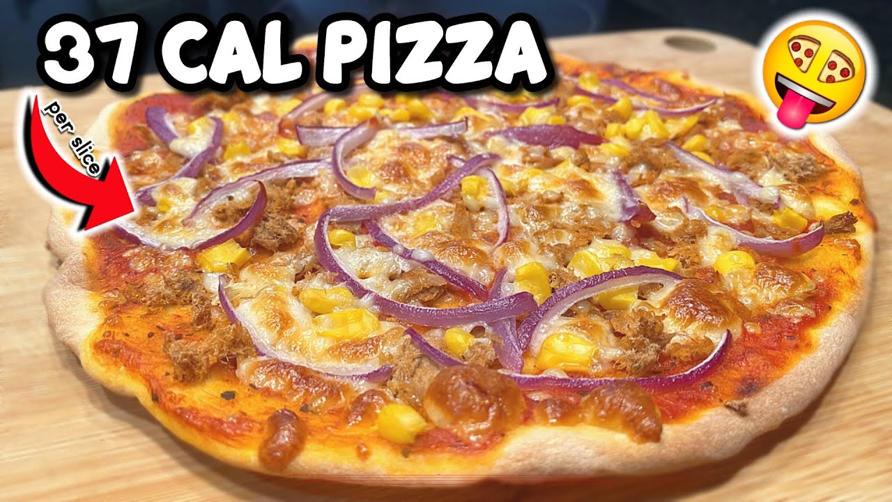 ONLY 37 Calories PIZZA! Low Calorie, High Protein HEALTHY Pizza Recipe (per slice) ONLY 37 Calories PIZZA! Low Calorie, High Protein HEALTHY Pizza Recipe (per slice)