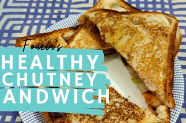 Onions, Tomato & Chutney Sandwich | Quick Snack Recipe | Low Calorie & Healthy in 5 min