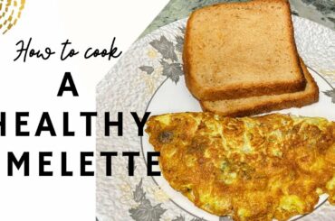 How to Cook Healthy Stuffed Masala Omelette with Vegetables & Chicken Salami | Breakfast Egg Recipe