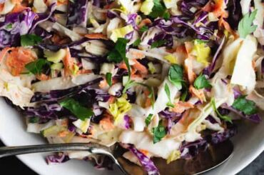 Coleslaw Salad Recipe | Healthy Salad Recipe | IMWOW