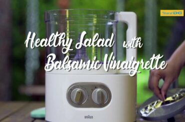 Healthy Salad with Balsamic Vinaigrette - Sharaf DG Recipes