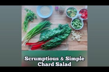 Simple Healthy Salad Recipe | Chard Salad