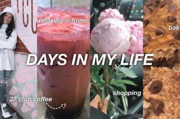 VLOG: 27 Club Coffee, Banana Bread, Relaxing at Home