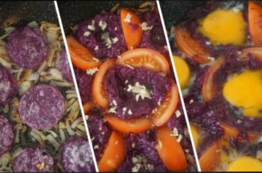 Eggs with Red Cabbage | easy and healthy Recipe