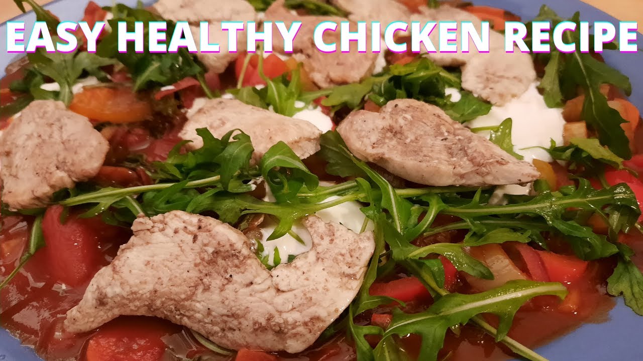 Easy healthy chicken recipe for dinner with few ingredients!! Easy healthy chicken recipe for dinner with few ingredients!!